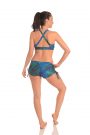 Anahata Yoga Clothing Crystal two piece, yoga crop top and tie side shorts