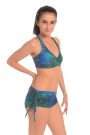 Anahata Yoga Clothing Crystal two piece, yoga crop top and tie side shorts