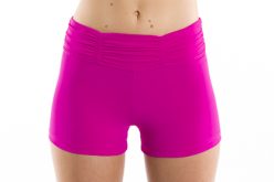 Hot pink Yoga Shorts with Scrunch Band
