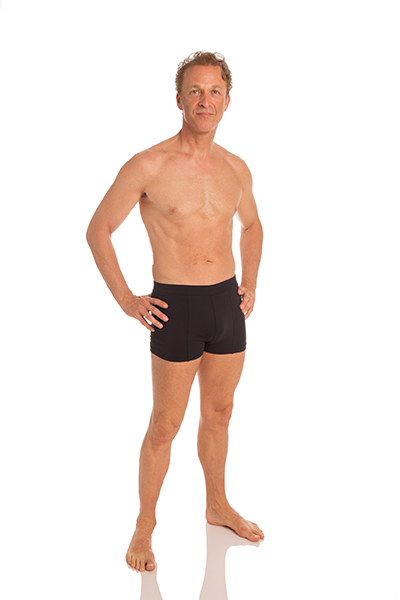 Mens Yoga Short Double Front - Plain