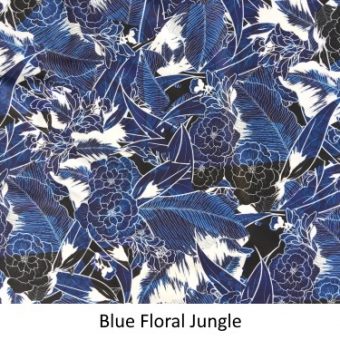 Blue Jungle Print