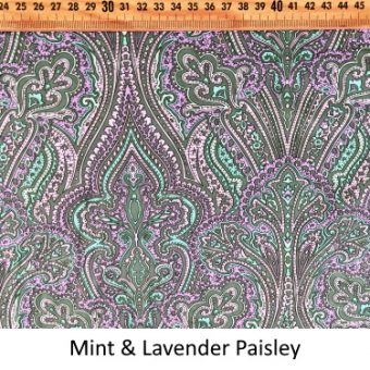 Mint & Lavender Paisley